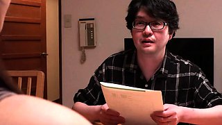 Japanese teen getting some doggystyle