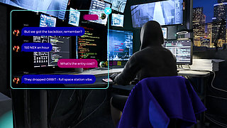 VR Nexus 3 Orbit - Deepthroat in Zero Gravity  Slutty Space Girl Gives Messy Head