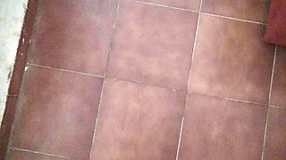 This Turkish Granny Is Perverted!!! She Starts Pissing in Front of Her Stepson.