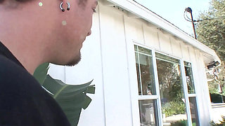 Anal fuck for the ass of a young brunette