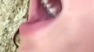 She Was by the Pool Enjoying Herself but Later This Guy Cum on Her Face