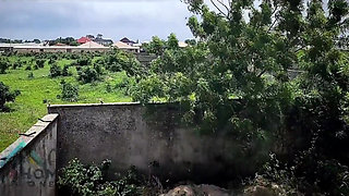 Big Boobs College Teenage Girl Get Roughly Fucked Hard by the Street Thug in Abandoned Building.