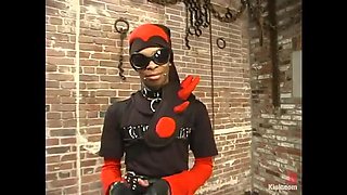 Mature Mistress Kym Wilde Dominates Her Slave Kanada in Latex Boots