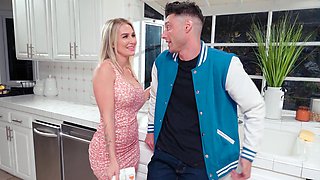 Andi's massive fakes and filthy feet get serviced in HD