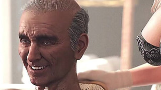 A Wife and Stepmother Awam main Edition #19b, Washing Old Gents