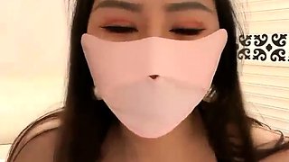 Glamour babe with big boobs masturbates in lingerie