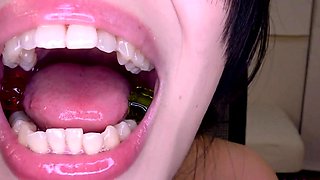 Ruri Narumiya Japanese teen gives POV blowjob