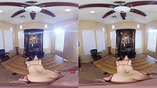 Busty hot cougar VR hot video