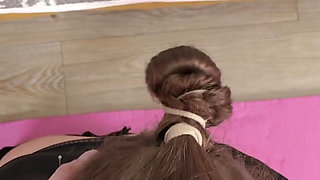 Ritzy Rain Needs More Dicks for Satisfaction - One in Her Horny Wet Pussy and Another One in Her Throat.