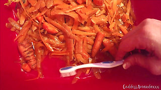 Peeing on Carrots For Your Meal