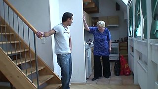 Grandma is going to get fucked by a much younger dick