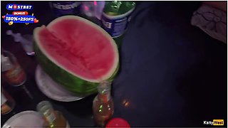 Katty West And Oliver Strelly - Friends Fuck Cuckolds Wife Hard At House Party In Front Of Him - Creampie Gangbang