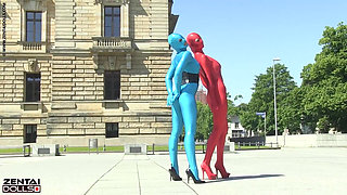 Zentai Models in the City