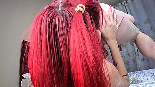 Oiled Anal Plugged Slut Swallows Cum & Piss POV