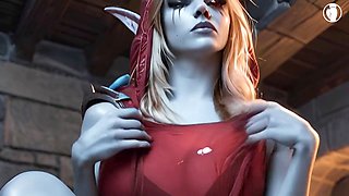 Scorching Sylvanas gets her sweet pussy pounded in wild 3D animation