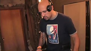 Facialised college student gets fucked from behind at party