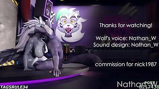 Uncensored FNAF Wolf Hentai 3D Compilation Vol. 2 with Roxanne