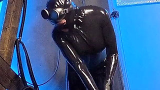 Breathplay Where a Slave Has to Drink His Mistress's Watter.