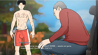 Plowed 1 Sexy Grandma Piss and Teasing Grandson and Shower with Grandson