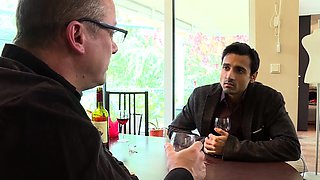Man gets his Indian whore wife to his Boss to get job