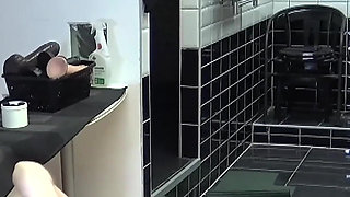 Sweet Babe and a Horny Slave Getting Fisted