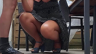 The Beautiful Model First Posed, Then Swallowed the Semen and Urinated