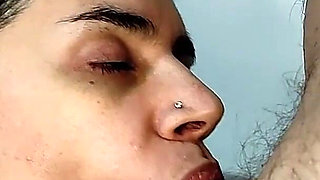 Quickie! Blowjob and Cum Mouthful, Cumplay and Swallow