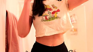 Beautiful brunette with big boobs jerk off instrucions
