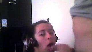 Coppia Italiana: Sesso orale amatoriale in webcam