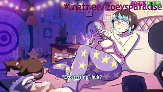 Sex with a chubby girl in her room