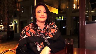 chubby french milf in stockings enjoys smashing