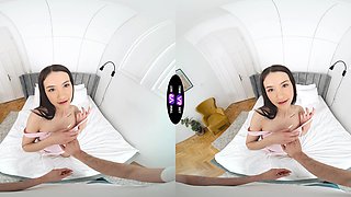 Brunette beauty Matty Mila rides cock in reverse cowgirl and doggy style