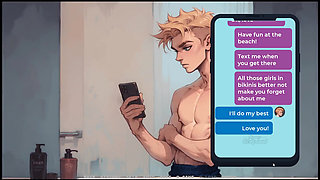 My New Girlfriend  Taboo Hentai Game  Ep.24 Day at the Beach with My Two Hot Step Sisters!