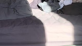 Amateur asian teen licks ass and sucks cock