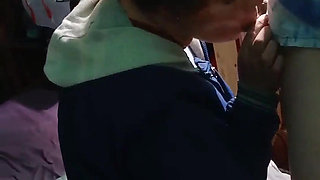 Cold Morning, but My Girlfriend Sucks Me off with Her Jacket on