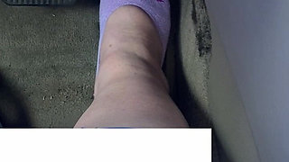 Pedal Pumping in Purple Socks