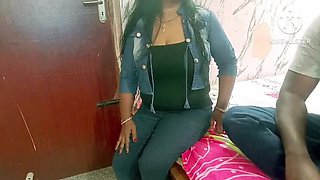 Indian Tamil Aunty Office Blowjob - Sweet Honey Sucks Boss Cock For Promotion and Hardcore Sex