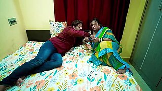 Desi Wife Sucks Cock While Making Reels Then Gets Fucked Hard By Husband - Hindi Audio