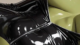 Latex Uniform: a Curvy Orc's House Seduction