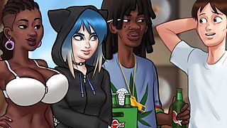 Summertime saga black bitch gets the perfect dick she wanted