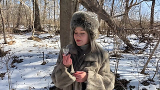 Vilu Vidish Is Sucking Dick In The Winter Forest