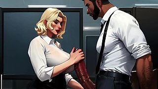 Sexy Secretaries Love Showing Off Their Big Natural Tits