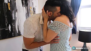 Now 51, hot little MILF Phoenix Angel deep-throats and sucks young cock