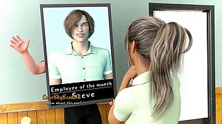 College anime dolls with big boobs and a captivating booty getting watched