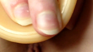 Anal Dildo Closeup with Trying to Gape