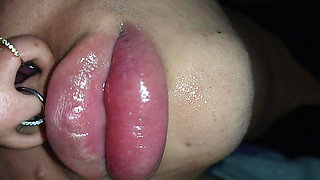 SMEARING THIS BITCH'S BEAUTIFUL PERVERTED FACE WITH LOTS OF CUM