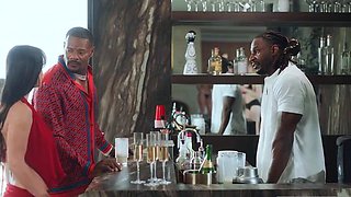 Cheating wife gets passed around in interracial gangbang