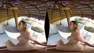 Pristine Edge - Backyard Paradise: Blowjob, Cowgirl  Missonary VR Porn