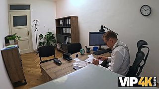 Vip4k. teenage college girl Funky Town takes out a loan for the first time.