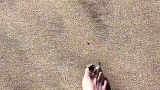 Foot fetish Handjob POV